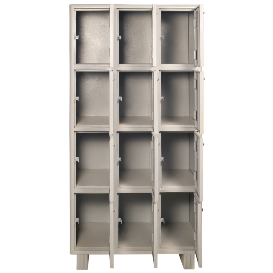 Industrial Locker 12 Door Unit