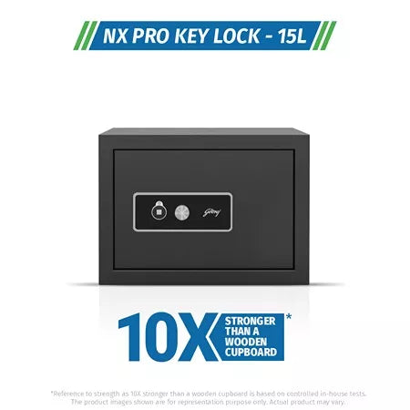 Godrej NX Pro Key Lock (15L) Ebony Home Locker