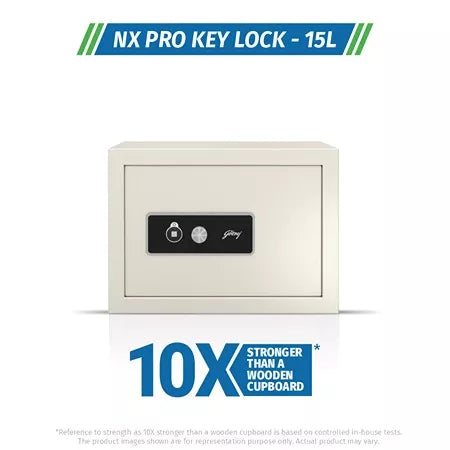 Godrej NX Pro Key Lock (15L) Ivory Home Locker