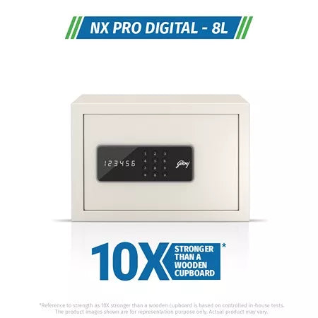 Godrej NX Pro Digital (8L) Ivory Home Locker