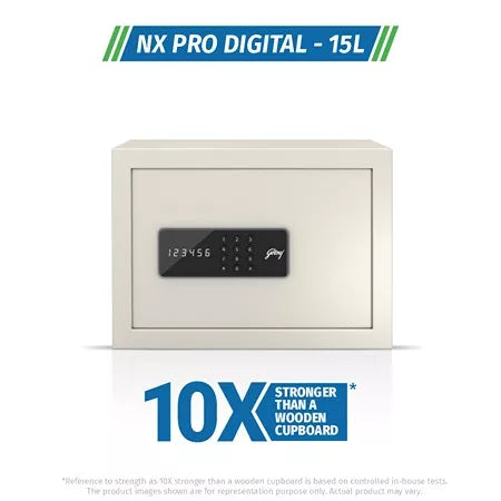 Godrej NX Pro Digital (15L) Ivory Home Locker