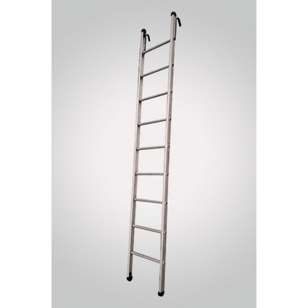 Aluminium Single Ladder (Round Steps)