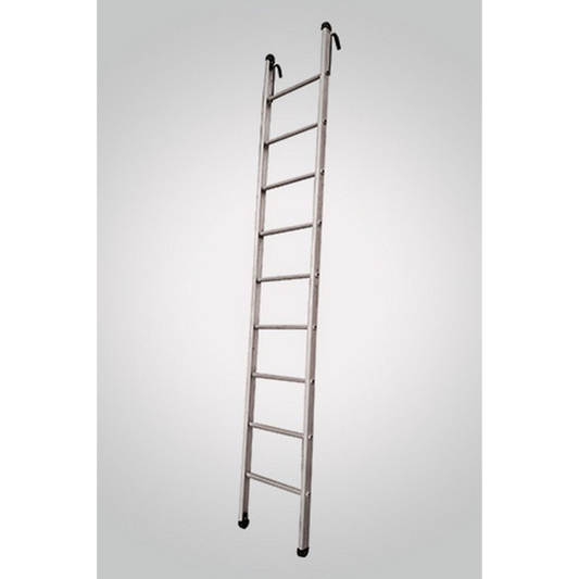 Aluminium Single Ladder (Round Steps)