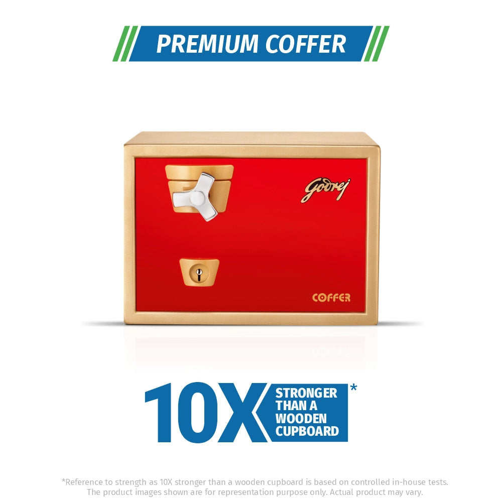 Godrej Premium Coffer V1 Red Home Locker