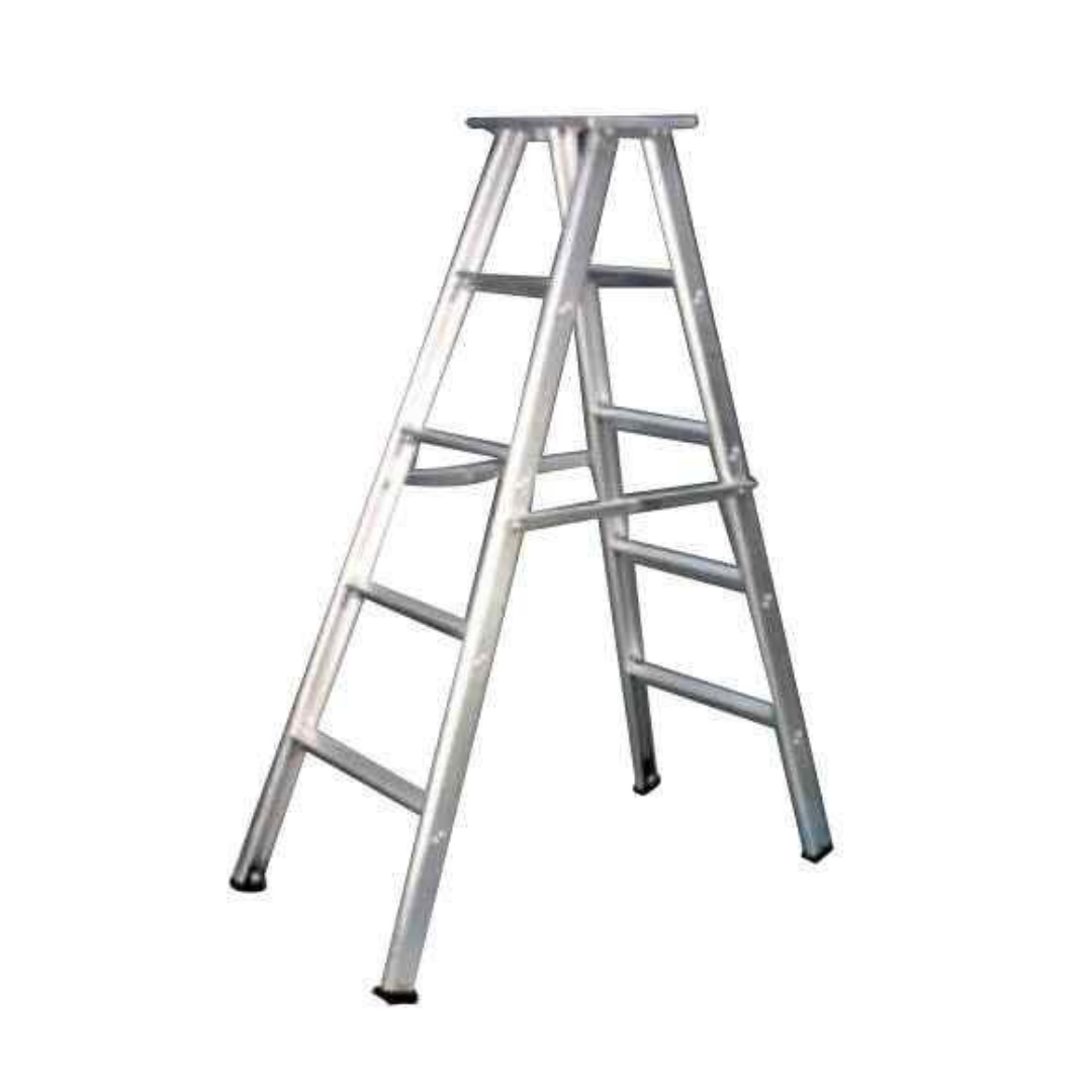 Aluminium Folding Factory Ladder (Double Steps)