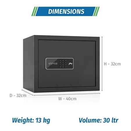 Godrej NX Pro Digital (30L) Ebony Home Locker