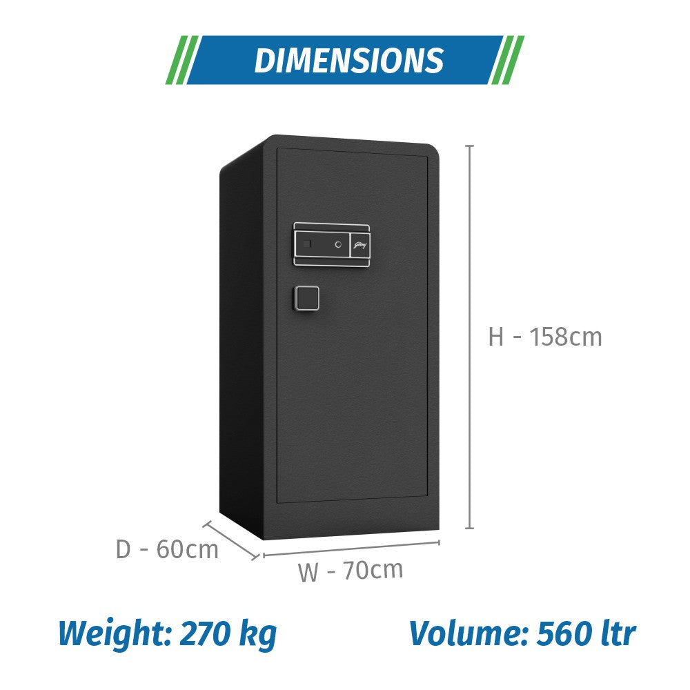 Godrej NX Advanced 560 L Digital + Bio+Mechanical Home Locker