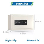 Godrej NX Pro Digital (8L) Ivory Home Locker