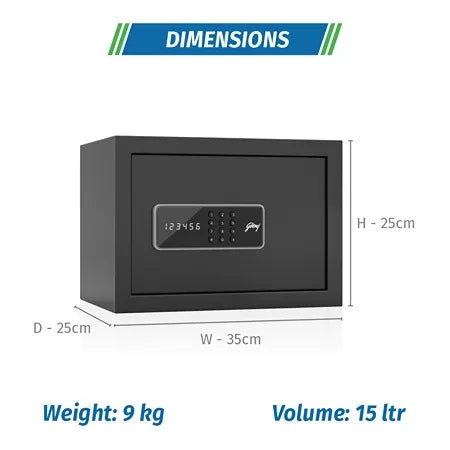 Godrej NX Pro Digital (15L) Ebony Home Locker