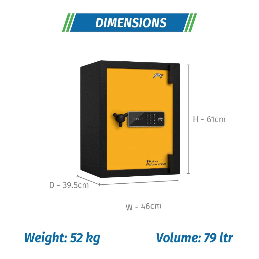 Godrej Rhino Advanced 79L V2 Digital Home Locker