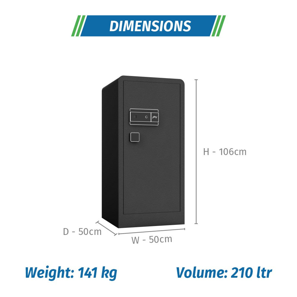 Godrej NX Advanced 210 L Digital+ Bio + Mechanical Home Locker