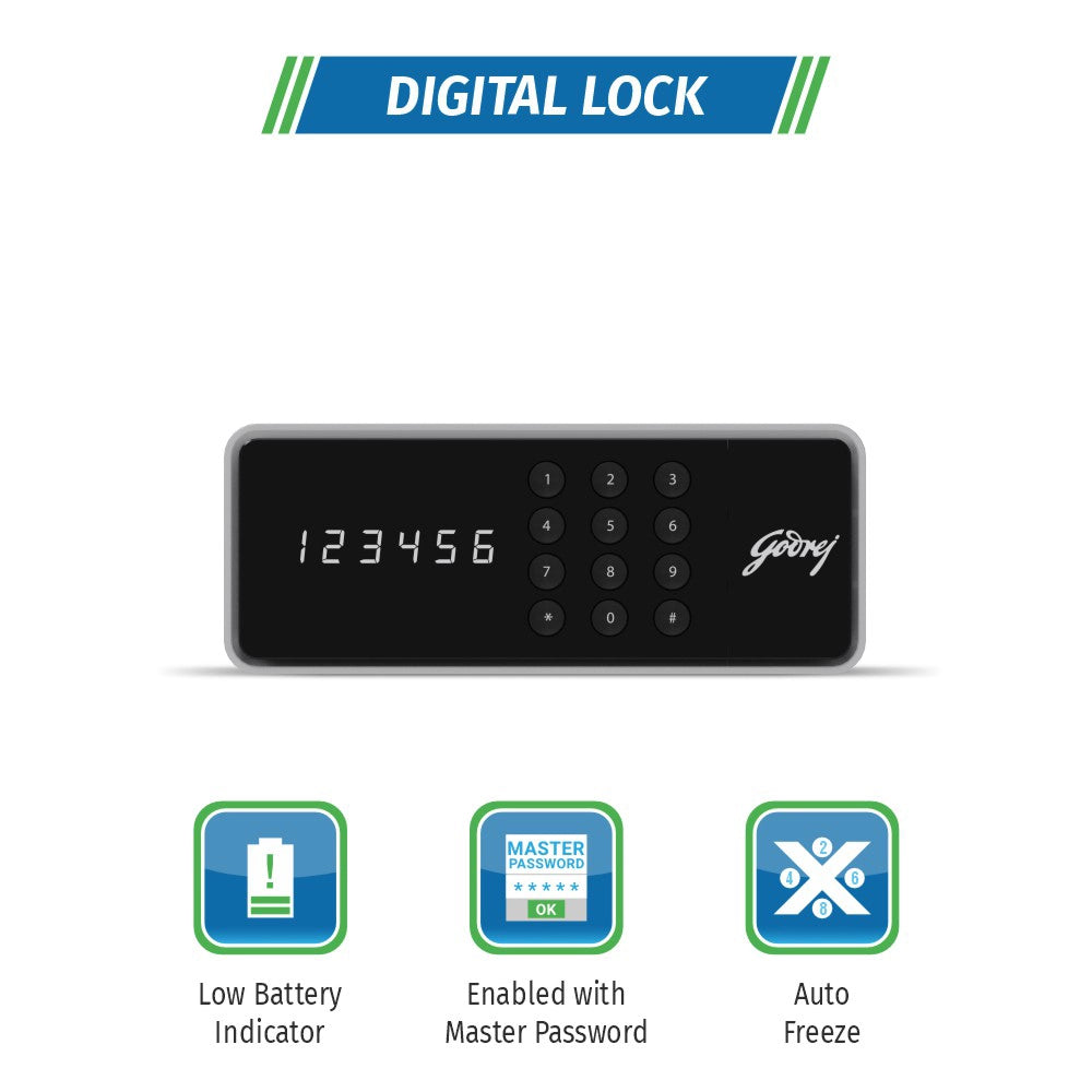 Godrej Rhino Advanced 79L V2 Digital Home Locker