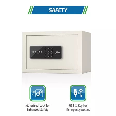 Godrej NX Pro Digital (8L) Ivory Home Locker