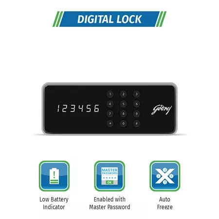 Godrej NX Pro Digital (8L) Ebony Home Locker