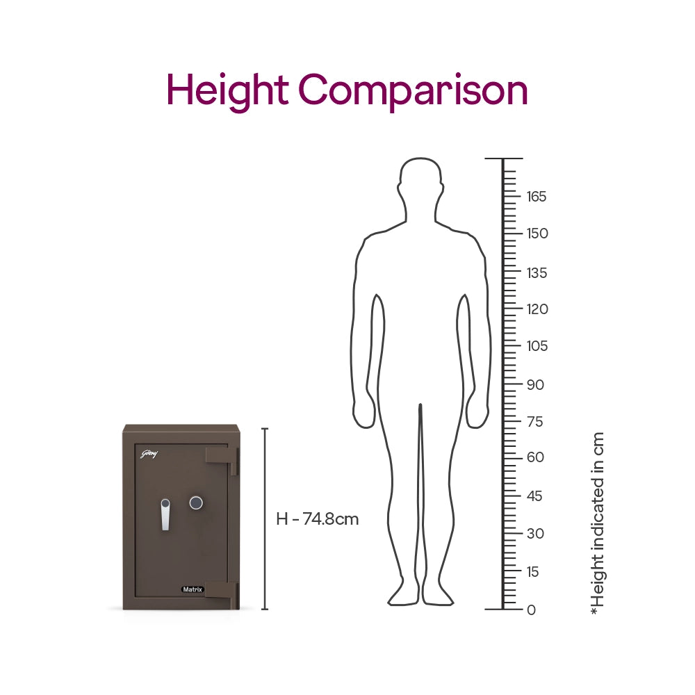 Godrej Matrix 1814 (78L) EL Coffee Brown