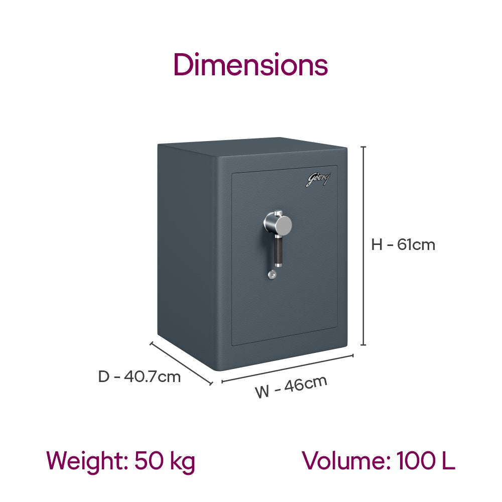 Godrej Rhino Regal Key Lock Grey