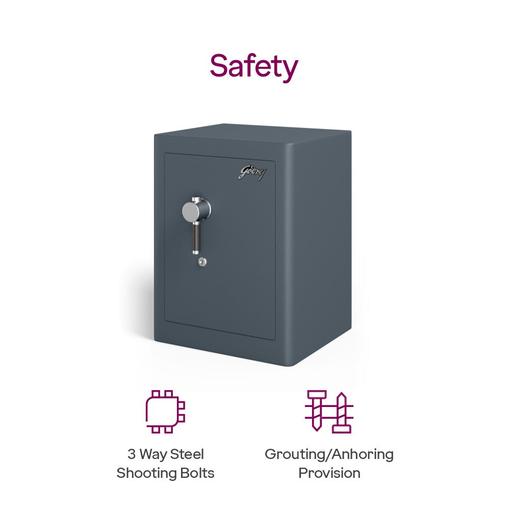Godrej Rhino Regal Key Lock Grey